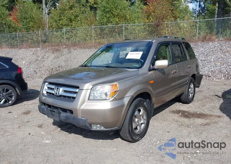 2006 Honda Pilot Ex-L из США, поврежденный, VIN 2HKYF18546H550868